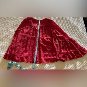 Soft Surroundings Red Gypsy Blouse